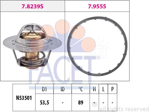 FACET 7.8291 - Thermostat, Kühlmittel alexcarstop-ersatzteile.com