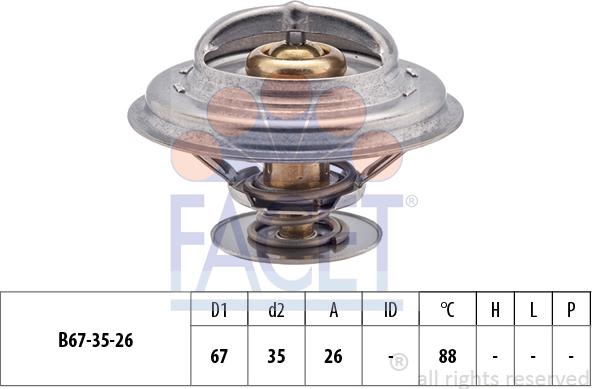 FACET 7.8258S - Thermostat, Kühlmittel alexcarstop-ersatzteile.com