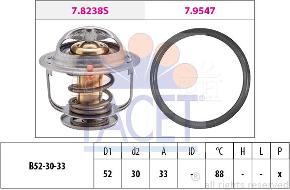 FACET 7.8269 - Thermostat, Kühlmittel alexcarstop-ersatzteile.com