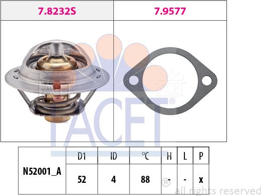 FACET 7.8237 - Thermostat, Kühlmittel alexcarstop-ersatzteile.com