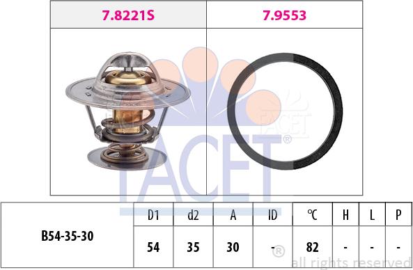 FACET 7.8221 - Thermostat, Kühlmittel alexcarstop-ersatzteile.com