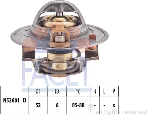 FACET 7.8272S - Thermostat, Kühlmittel alexcarstop-ersatzteile.com