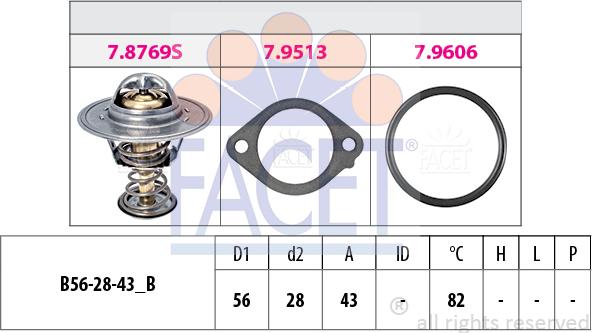 FACET 7.8769 - Thermostat, Kühlmittel alexcarstop-ersatzteile.com