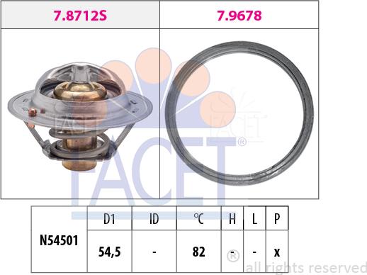 FACET 7.8713 - Thermostat, Kühlmittel alexcarstop-ersatzteile.com