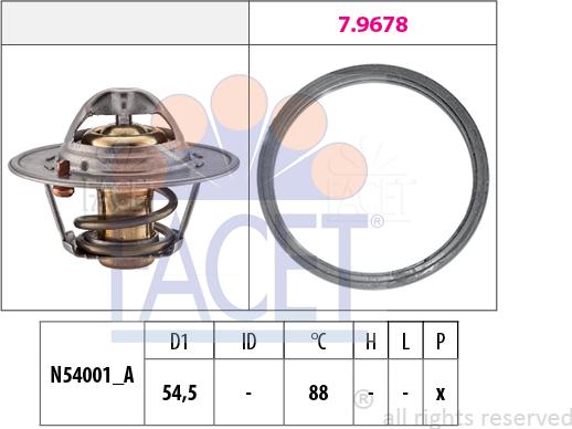 FACET 7.8787 - Thermostat, Kühlmittel alexcarstop-ersatzteile.com