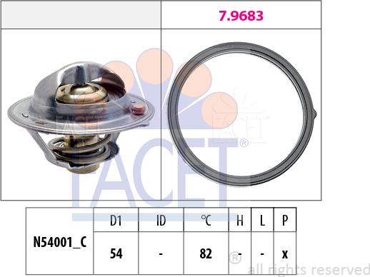 FACET 7.8727 - Thermostat, Kühlmittel alexcarstop-ersatzteile.com