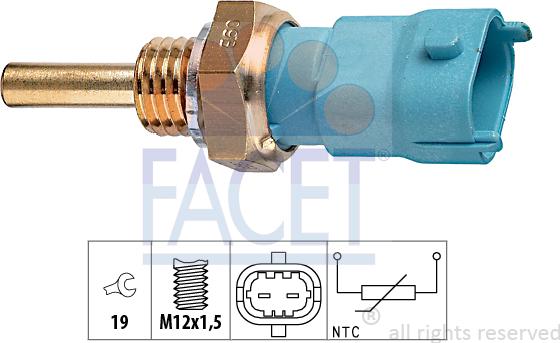 FACET 7.3239 - Sensor, Öltemperatur alexcarstop-ersatzteile.com