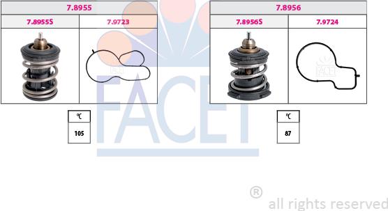 FACET 7.7991KK - Thermostat, Kühlmittel alexcarstop-ersatzteile.com