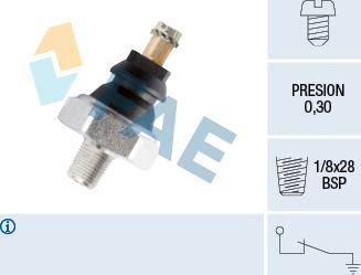 FAE 10610 - Sensor, Öldruck alexcarstop-ersatzteile.com