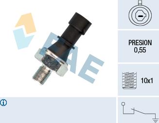 FAE 12436 - Sensor, Öldruck alexcarstop-ersatzteile.com