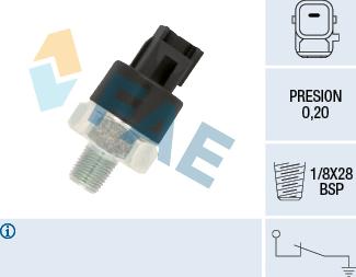 FAE 12550 - Sensor, Öldruck alexcarstop-ersatzteile.com