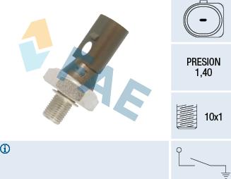 FAE 12880 - Sensor, Öldruck alexcarstop-ersatzteile.com