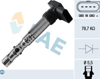 FAE 80326 - Zündspule alexcarstop-ersatzteile.com