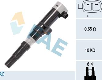 FAE 80203 - Zündspule alexcarstop-ersatzteile.com