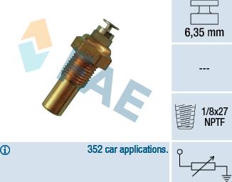 FAE 32230 - Sensor, Kühlmitteltemperatur alexcarstop-ersatzteile.com