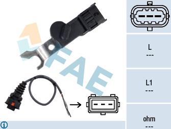 FAE 79167 - Sensor, Nockenwellenposition alexcarstop-ersatzteile.com