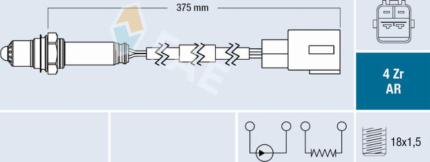 FAE 75685 - Lambdasonde alexcarstop-ersatzteile.com