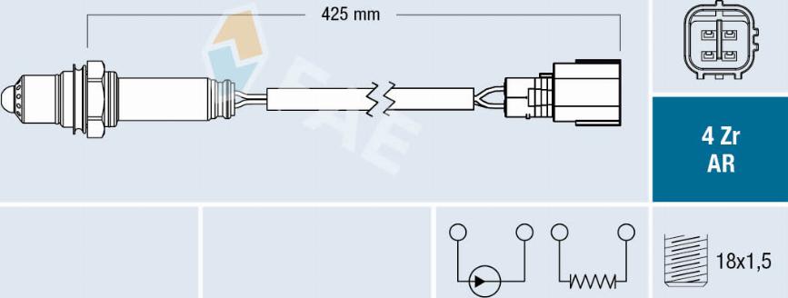 FAE 75670 - Lambdasonde alexcarstop-ersatzteile.com