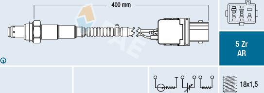 FAE 75096 - Lambdasonde alexcarstop-ersatzteile.com