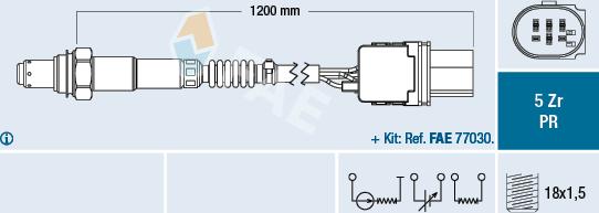 FAE 75050 - Lambdasonde alexcarstop-ersatzteile.com