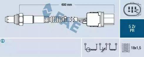 FAE 75076 - Lambdasonde alexcarstop-ersatzteile.com