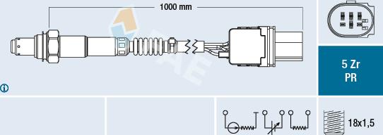 FAE 75070 - Lambdasonde alexcarstop-ersatzteile.com