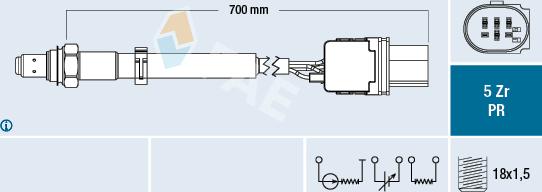 FAE 75130 - Lambdasonde alexcarstop-ersatzteile.com