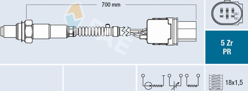 FAE 75127 - Lambdasonde alexcarstop-ersatzteile.com