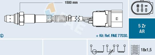 FAE 75351 - Lambdasonde alexcarstop-ersatzteile.com