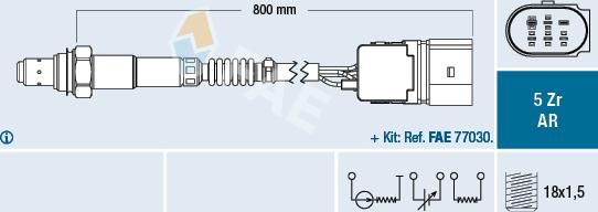 FAE 75353 - Lambdasonde alexcarstop-ersatzteile.com