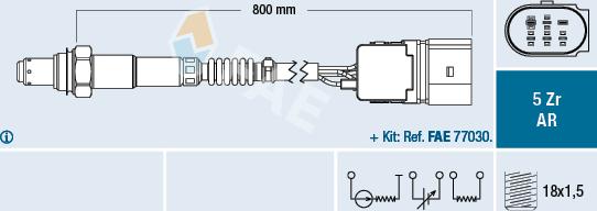 FAE 75357 - Lambdasonde alexcarstop-ersatzteile.com