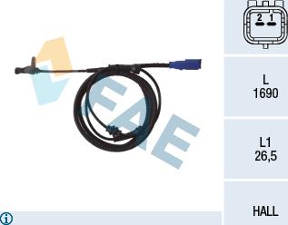 FAE 78098 - Sensor, Raddrehzahl alexcarstop-ersatzteile.com