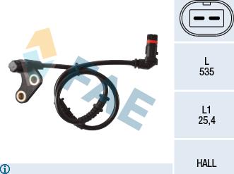 FAE 78137 - Sensor, Raddrehzahl alexcarstop-ersatzteile.com