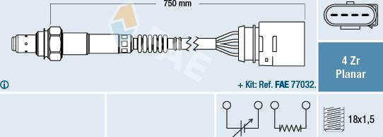 FAE 77906 - Lambdasonde alexcarstop-ersatzteile.com