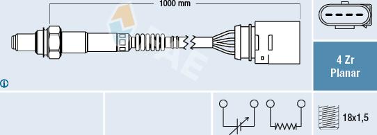 FAE 77404 - Lambdasonde alexcarstop-ersatzteile.com