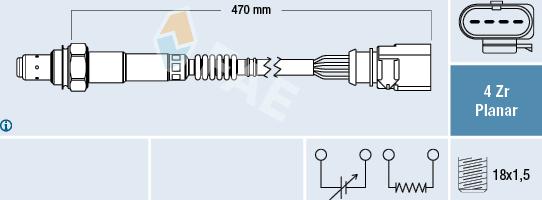 FAE 77402 - Lambdasonde alexcarstop-ersatzteile.com