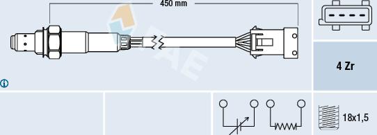 FAE 77433 - Lambdasonde alexcarstop-ersatzteile.com