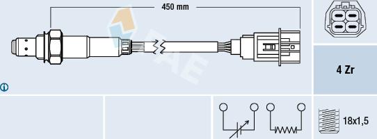 FAE 77471 - Lambdasonde alexcarstop-ersatzteile.com