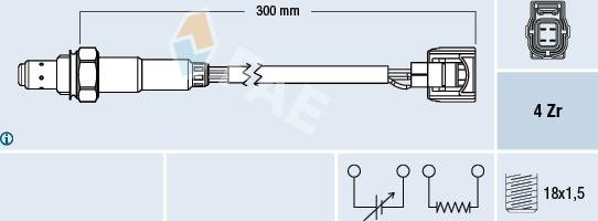 FAE 77585 - Lambdasonde alexcarstop-ersatzteile.com