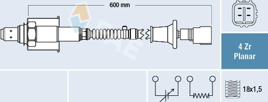 FAE 77692 - Lambdasonde alexcarstop-ersatzteile.com