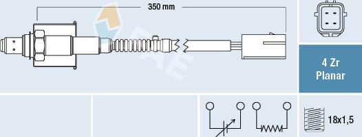 FAE 77661 - Lambdasonde alexcarstop-ersatzteile.com