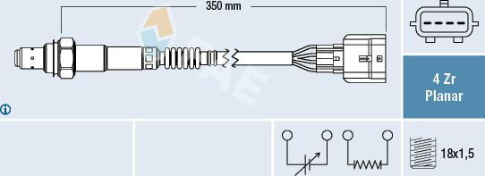 FAE 77625 - Lambdasonde alexcarstop-ersatzteile.com