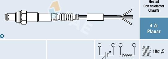 FAE 77005 - Lambdasonde alexcarstop-ersatzteile.com