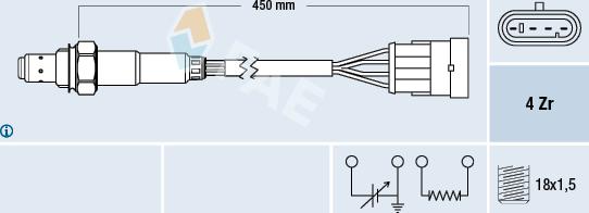 FAE 77159 - Lambdasonde alexcarstop-ersatzteile.com