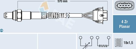 FAE 77154 - Lambdasonde alexcarstop-ersatzteile.com