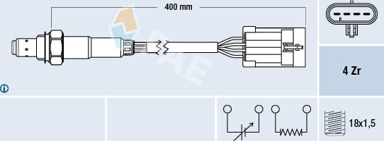 FAE 77158 - Lambdasonde alexcarstop-ersatzteile.com