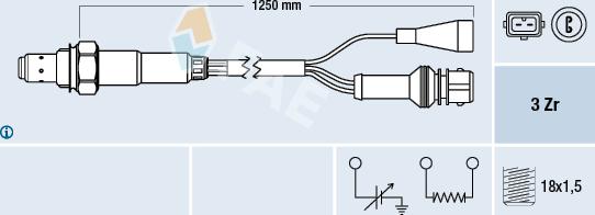 FAE 77108 - Lambdasonde alexcarstop-ersatzteile.com