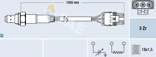 FAE 77119 - Lambdasonde alexcarstop-ersatzteile.com