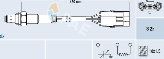 FAE 77114 - Lambdasonde alexcarstop-ersatzteile.com