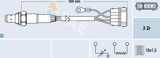 FAE 77110 - Lambdasonde alexcarstop-ersatzteile.com